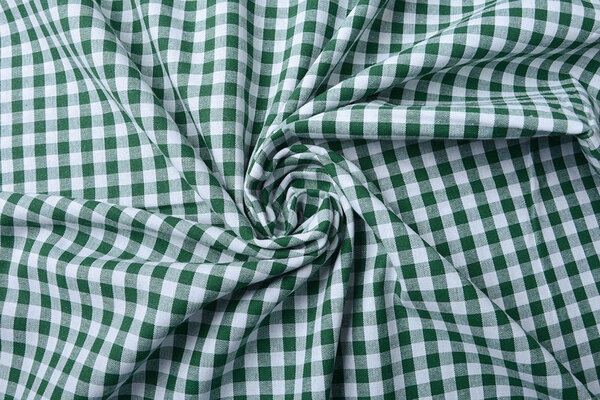Gingham Check 8 mm Dark Green Gingham Check 8 mm Dark Green