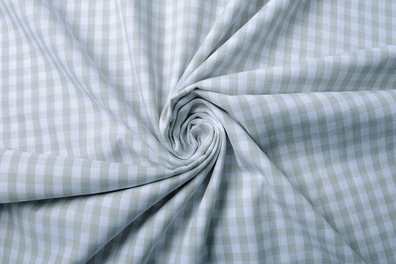 Gingham Check 8 mm Light Grey Gingham Check 8 mm Light Grey