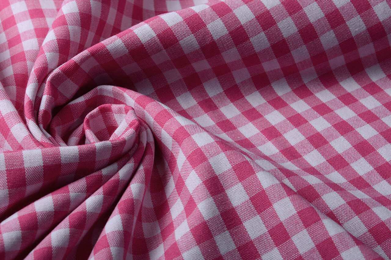 Vichy Traditionnel Carreaux 8 Mm Fuchsia