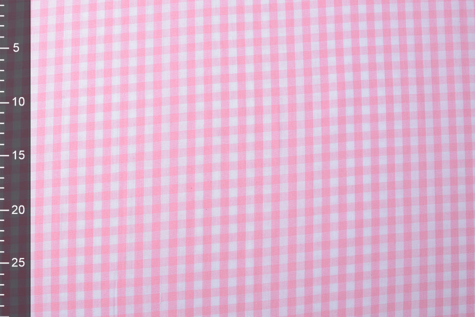 Gingham Check 8 mm Pink