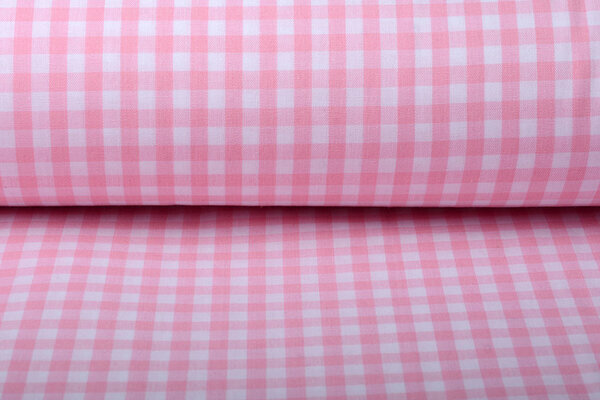 Gingham Check 8 mm Pink Gingham Check 8 mm Pink