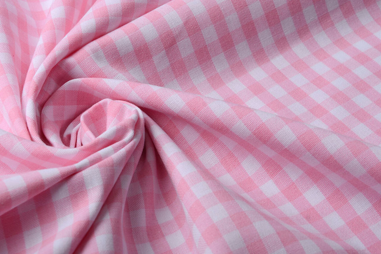 Gingham Check 8 mm Pink