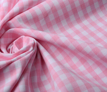 Gingham Check 8 mm Pink