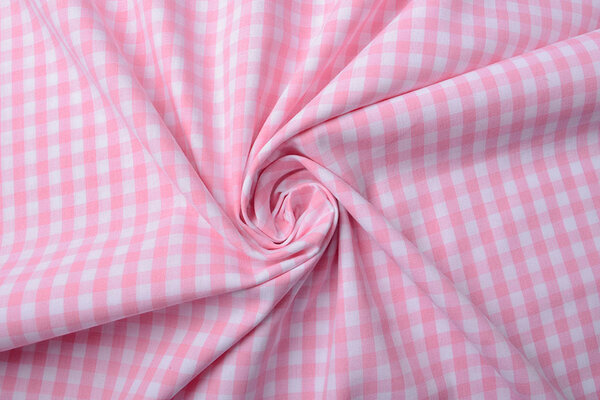 Gingham Check 8 mm Pink Gingham Check 8 mm Pink