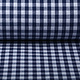 Gingham Check 8 mm Navy Blue