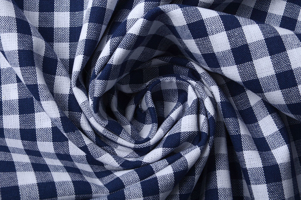 Vichy Traditionnel Carreaux 8 Mm Bleu Marine Vichy Traditionnel Carreaux 8 Mm Bleu Marine