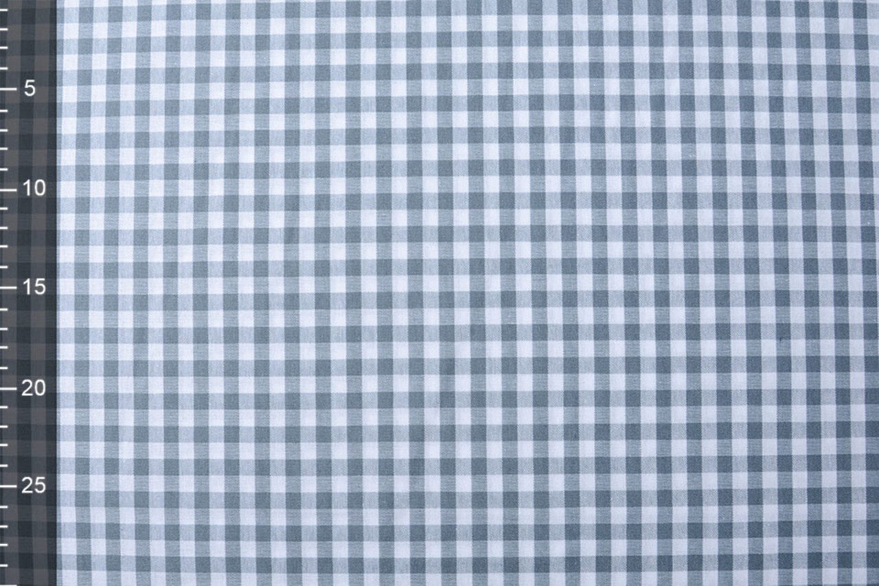 Gingham Check 8 mm Grey Gingham Check 8 mm Grey