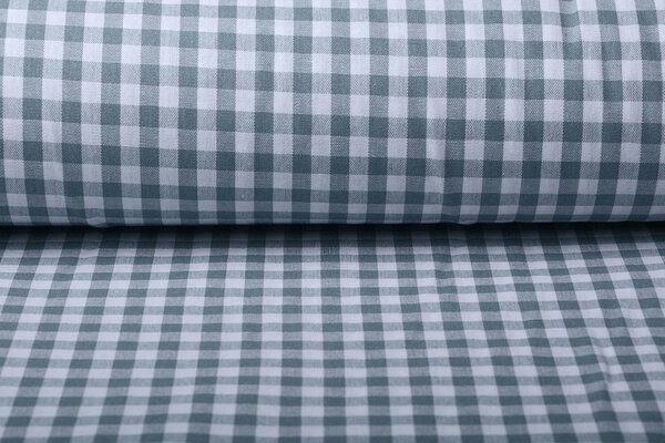 Gingham Check 8 mm Grey Gingham Check 8 mm Grey