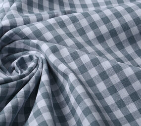 Gingham Check 8 mm Grey Gingham Check 8 mm Grey