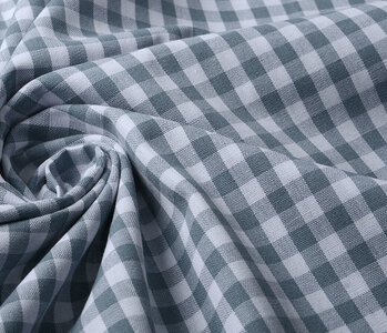 Gingham Check 8 mm Grey