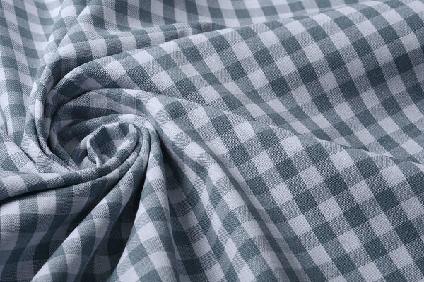 Gingham Check 8 mm Grey Gingham Check 8 mm Grey