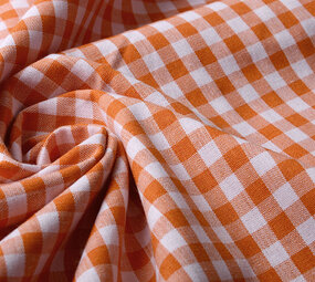 Gingham Check 8 mm Orange