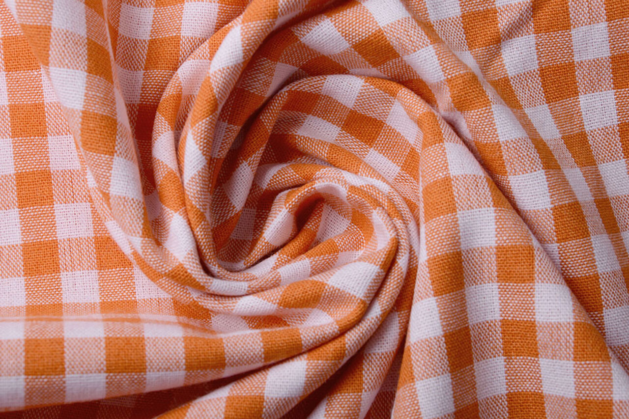 Boerenbont Ruit 8 mm Oranje Boerenbont Ruit 8 mm Oranje