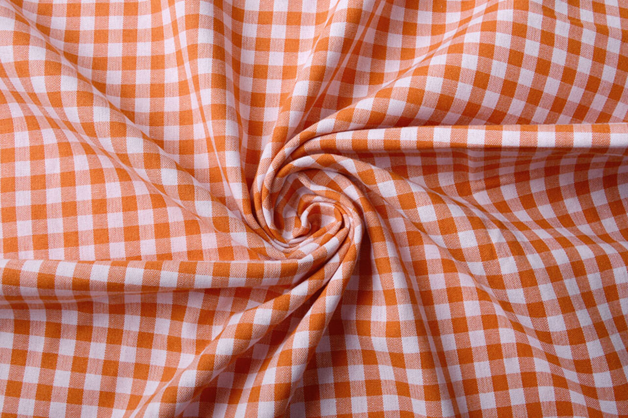 Boerenbont Ruit 8 mm Oranje Boerenbont Ruit 8 mm Oranje