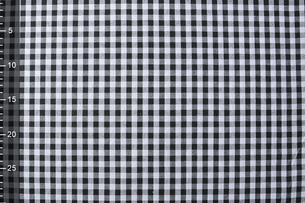 Gingham Check 8 mm Black Gingham Check 8 mm Black