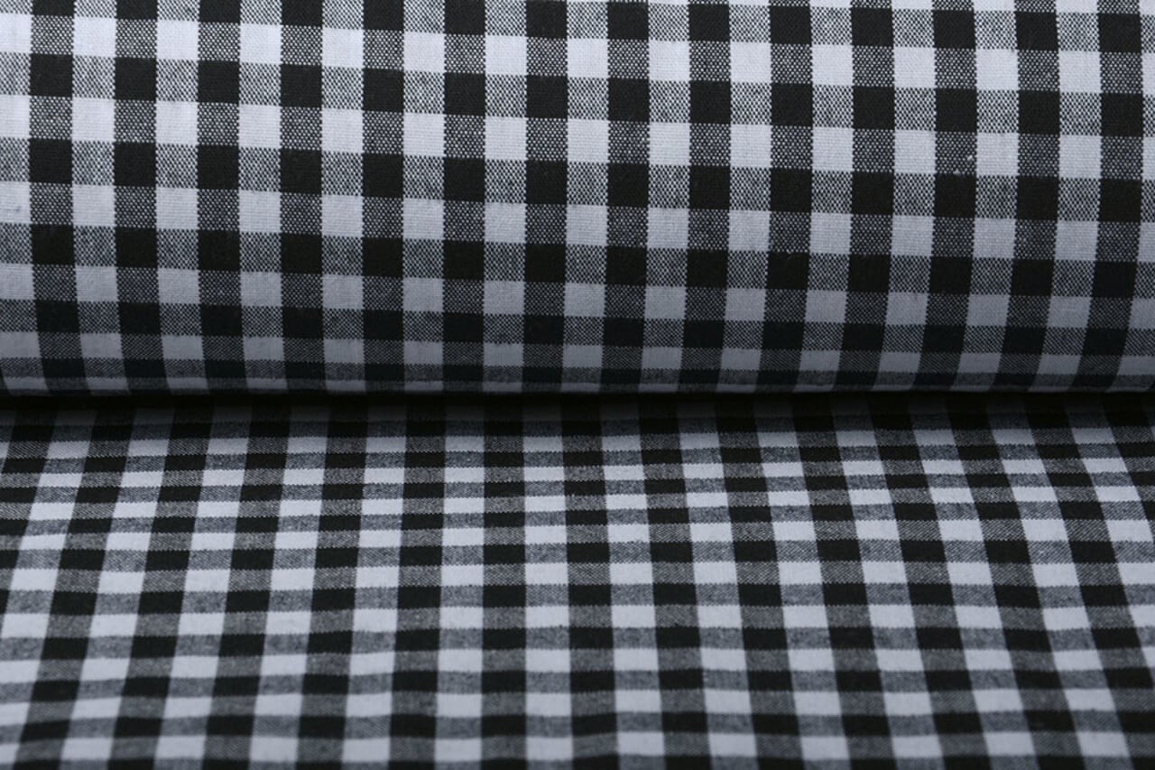 Vichy Traditionnel Carreaux 8 Mm Noir Vichy Traditionnel Carreaux 8 Mm Noir