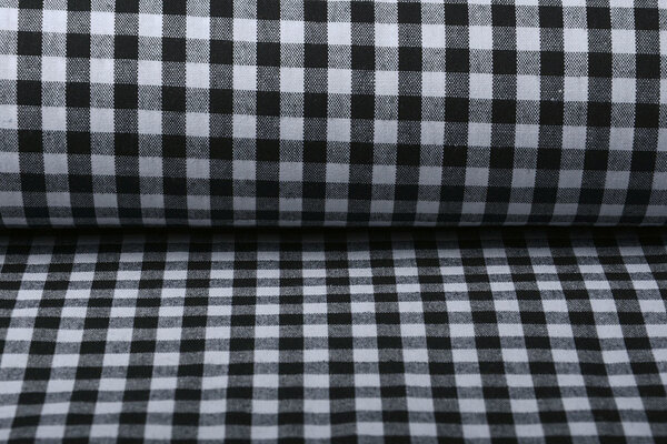 Gingham Check 8 mm Black Gingham Check 8 mm Black