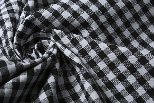 Gingham Check 8 mm Black Gingham Check 8 mm Black