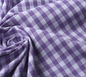 Gingham Check 8 mm Dark Lilac