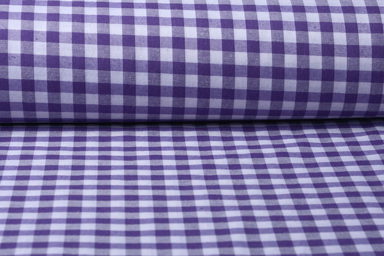 Gingham Check 8 mm Purple