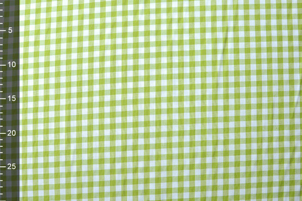 Gingham Check 8 mm Lime Green Gingham Check 8 mm Lime Green
