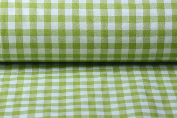 Gingham Check 8 mm Lime Green