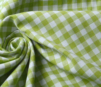 Gingham Check 8 mm Lime Green