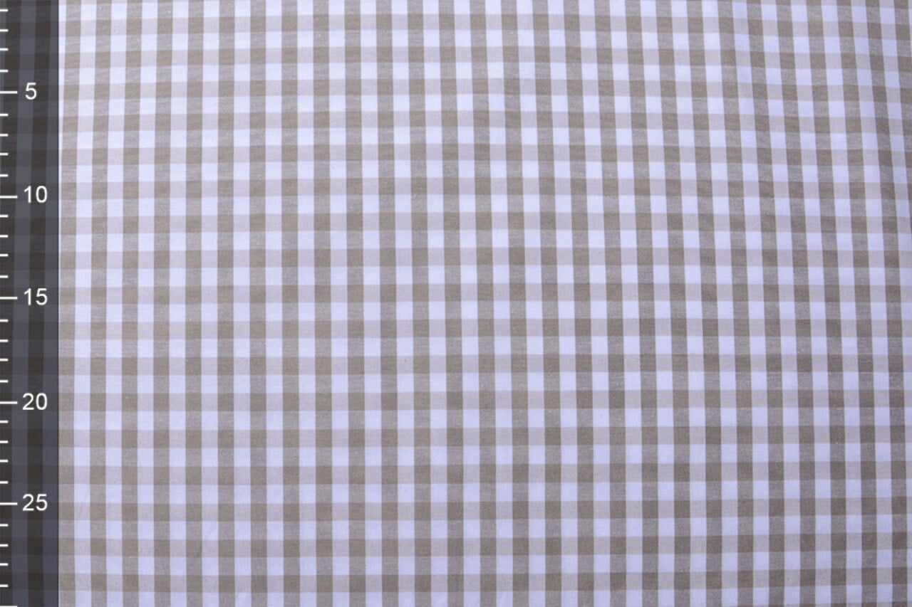 Vichy Traditionnel Carreaux 8 Mm Taupe Vichy Traditionnel Carreaux 8 Mm Taupe