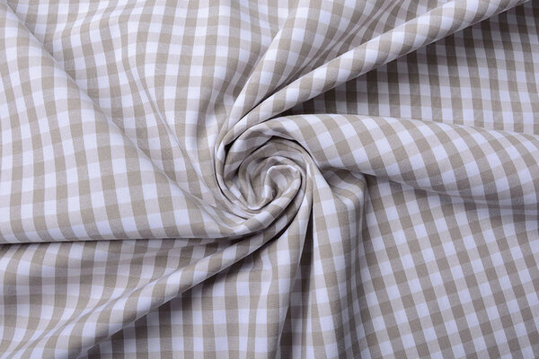 Vichy Traditionnel Carreaux 8 Mm Taupe Vichy Traditionnel Carreaux 8 Mm Taupe