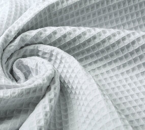 Oeko-Tex®  Waffelpiqué Baumwolle Silber Oeko-Tex®  Waffelpiqué Baumwolle Silber