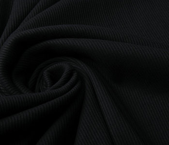 Oeko-Tex®  Ripp Jersey Schwarz