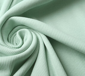 Oeko-Tex®  Ripp Jersey Hell Altgrün