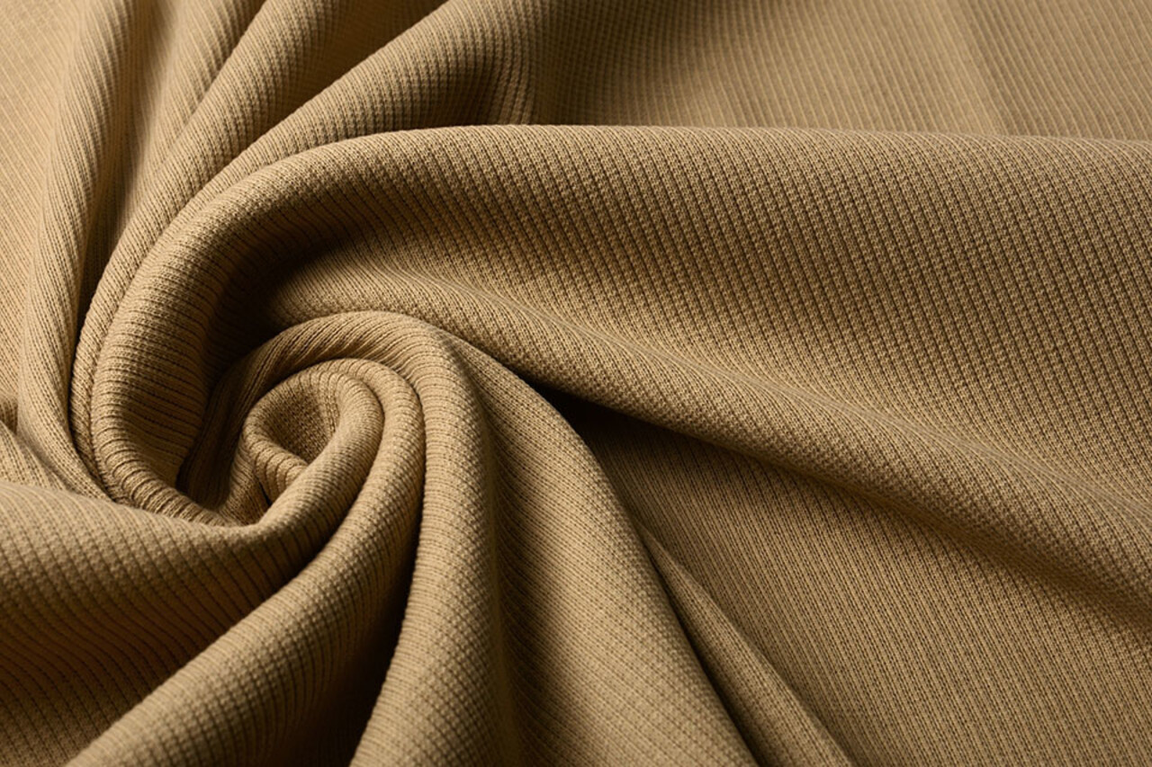 Oeko-Tex®  Rib Jersey Mokka Bruin