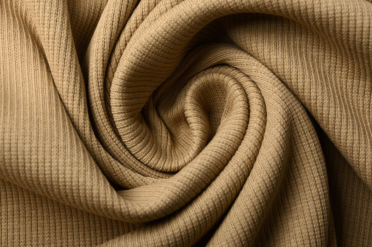 Oeko-Tex®  Rib Jersey Mocha Brown