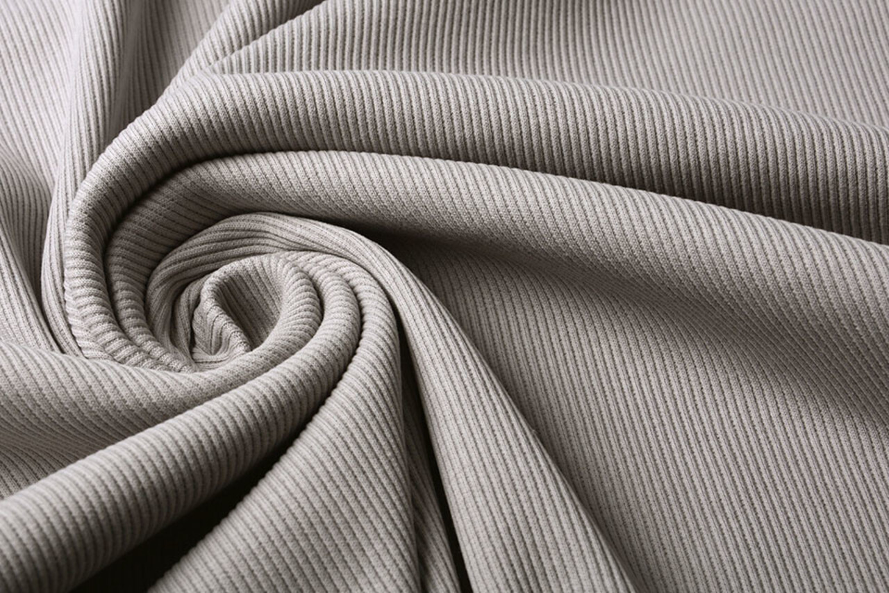 Oeko-Tex® Côtelé Jersey Gris Oeko-Tex® Côtelé Jersey Gris