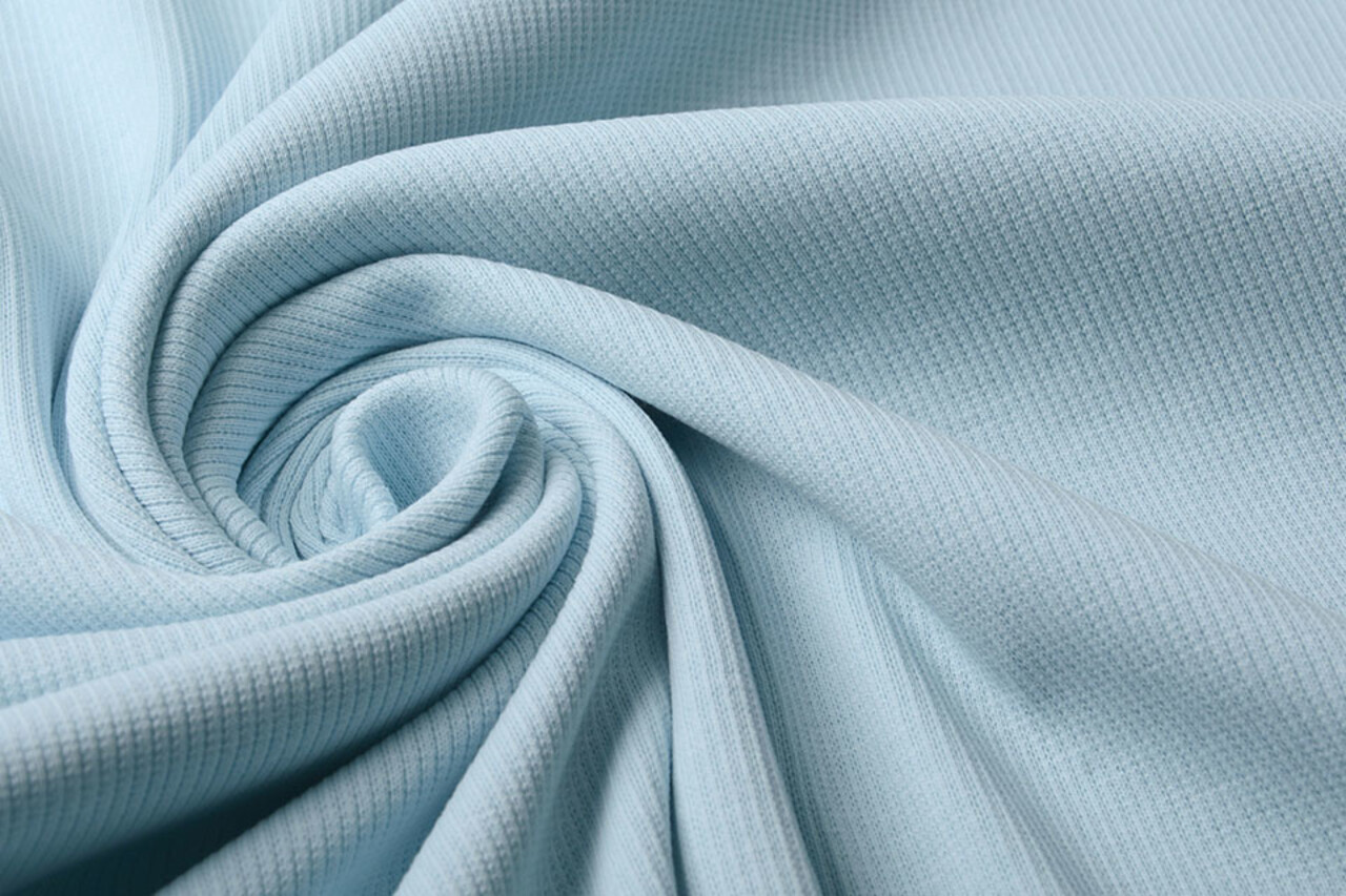 Oeko-Tex®  Rib Jersey Baby Blue