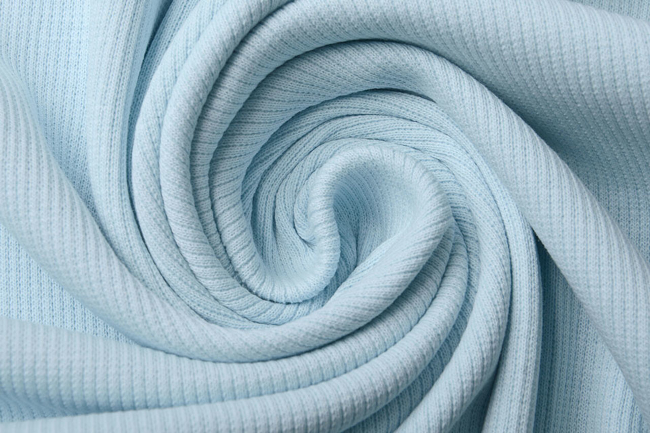 Oeko-Tex® Côtelé Jersey Bleu Layette Oeko-Tex® Côtelé Jersey Bleu Layette