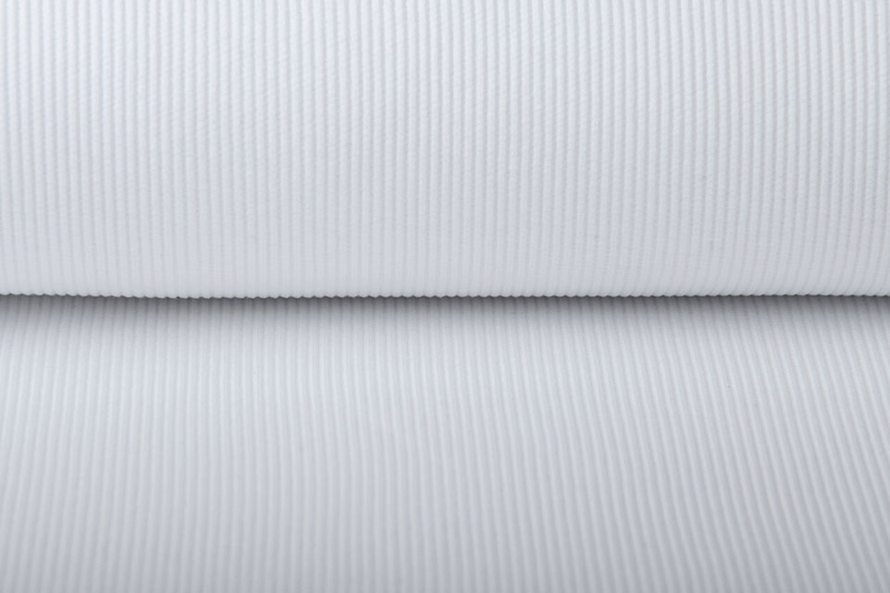 Oeko-Tex®  Côtelé Jersey Blanc