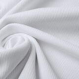 Oeko-Tex®  Ripp Jersey Weiß Oeko-Tex®  Ripp Jersey Weiß