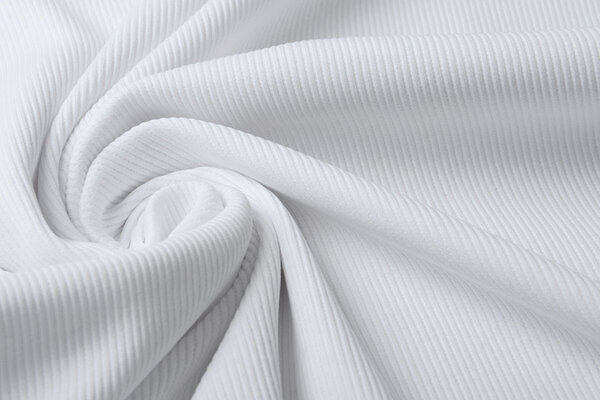 Oeko-Tex®  Rib Jersey White Oeko-Tex®  Rib Jersey White