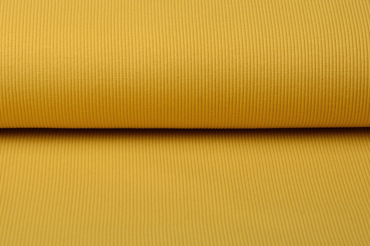 Oeko-Tex®  Rib Jersey Ocher Yelow Oeko-Tex®  Rib Jersey Ocher Yelow