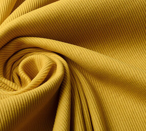 Oeko-Tex®  Rib Jersey Oker Geel Oeko-Tex®  Rib Jersey Oker Geel
