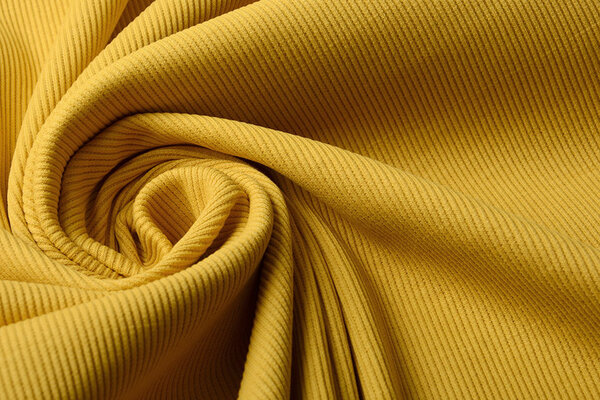 Oeko-Tex® Côtelé Jersey Ocre Jaune Oeko-Tex® Côtelé Jersey Ocre Jaune