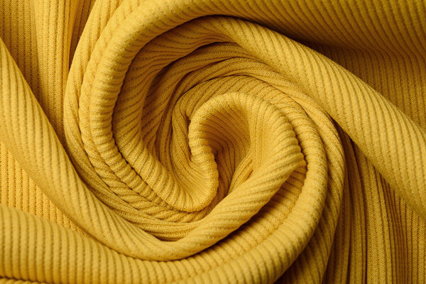 Oeko-Tex®  Rib Jersey Ocher Yelow Oeko-Tex®  Rib Jersey Ocher Yelow