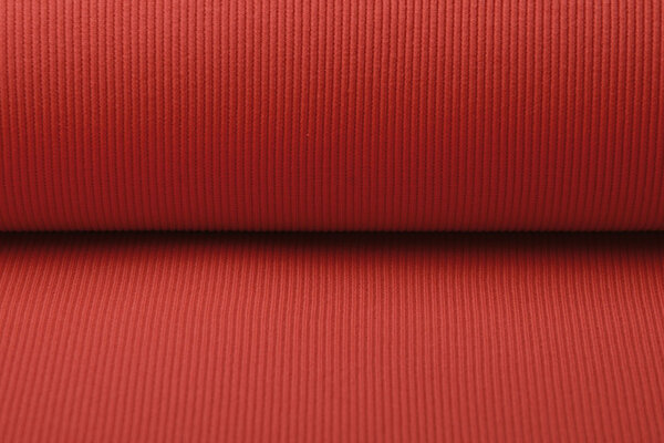 Oeko-Tex® Rib Jersey Rood Oeko-Tex® Rib Jersey Rood