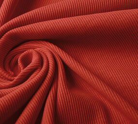 Oeko-Tex®  Rib Jersey Red Oeko-Tex®  Rib Jersey Red