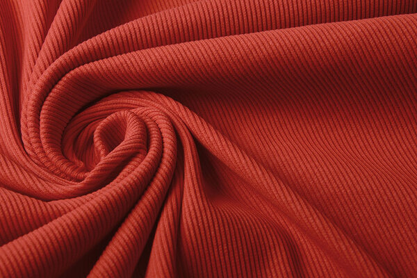 Oeko-Tex®  Côtelé Jersey Rouge