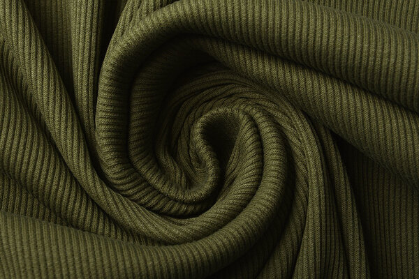 Oeko-Tex®  Rib Jersey Army Groen