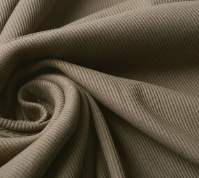 Oeko-Tex®  Rib Jersey Taupe Oeko-Tex®  Rib Jersey Taupe