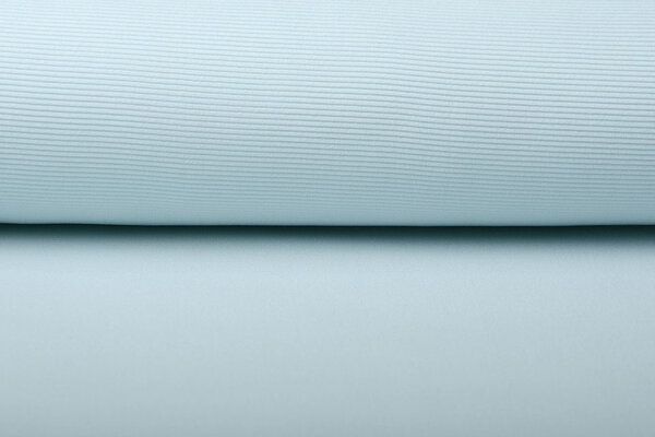 Oeko-Tex®  Ottoman Ripp Jersey Stoff Babyblau Oeko-Tex®  Ottoman Ripp Jersey Stoff Babyblau